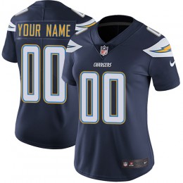 Los Angeles Chargers Customized Navy Blue Team Color Stitched Vapor Untouchable Limited Women's NFL Jersey