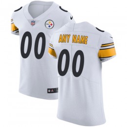Pittsburgh Steelers Customized White Stitched Vapor Untouchable Elite Men's NFL Jersey