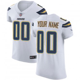 Los Angeles Chargers Customized White Stitched Vapor Untouchable Elite Men's NFL Jersey