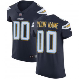 Los Angeles Chargers Customized Navy Blue Team Color Stitched Vapor Untouchable Elite Men's NFL Jersey