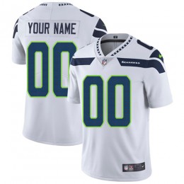 Seattle Seahawks Customized White Stitched Vapor Untouchable Limited Youth NFL Jersey