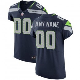 Seattle Seahawks Customized Steel Blue Team Color Stitched Vapor Untouchable Elite Men's NFL Jersey