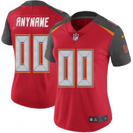 Tampa Bay Buccaneers Customized Red Team Color Stitched Vapor Untouchable Limited Women's NFL Jersey