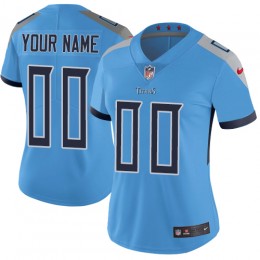 Tennessee Titans Customized Light Blue Team Color Stitched Vapor Untouchable Limited Women's NFL Jersey