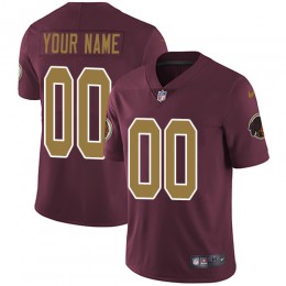 Washington Redskins Customized Burgundy Red Alternate Stitched Vapor Untouchable Limited Youth NFL Jersey