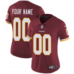 Washington Redskins Customized Burgundy Red Team Color Stitched Vapor Untouchable Limited Women's NFL Jersey