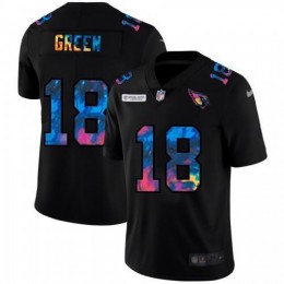 Arizona Arizona Cardinals #18 A.J. Green Men's Multi-Color Black 2020 NFL Crucial Catch Vapor Untouchable Limited Jersey