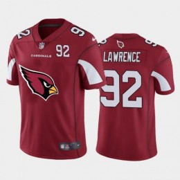 Arizona Arizona Cardinals #92 Rashard Lawrence Red Men's Big Team Logo Player Vapor Limited NFL Jersey