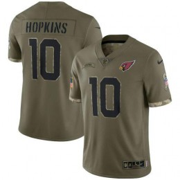 Arizona Cardinals #10 Deandre Hopkins Men's 2022 Salute To Service Limited Jersey – Olive