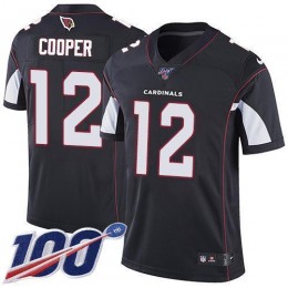 Arizona Cardinals #12 Pharoh Cooper Black Alternate Men's Stitched NFL 100th Season Vapor Limited Jersey