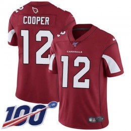 Arizona Cardinals #12 Pharoh Cooper Red Team Color Men's Stitched NFL 100th Season Vapor Limited Jersey