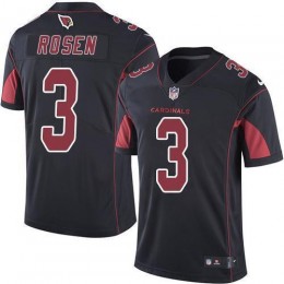 Arizona Cardinals #3 Josh Rosen Black Men's Stitched NFL Limited Rush Jersey