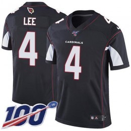 Arizona Cardinals #4 Andy Lee Black Alternate Men's Stitched NFL 100th Season Vapor Limited Jersey