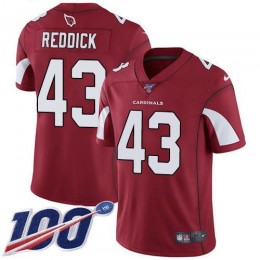 Arizona Cardinals #43 Haason Reddick Red Team Color Men's Stitched NFL 100th Season Vapor Limited Jersey