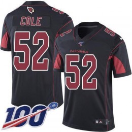 Arizona Cardinals #52 Mason Cole Black Men's Stitched NFL Limited Rush 100th Season Jersey