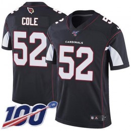 Arizona Cardinals #52 Mason Cole Black Alternate Men's Stitched NFL 100th Season Vapor Limited Jersey