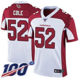 Arizona Cardinals #52 Mason Cole White Men's Stitched NFL 100th Season Vapor Limited Jersey