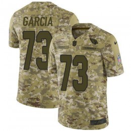 Arizona Cardinals #73 Max Garcia Camo Men's Stitched NFL Limited 2018 Salute To Service Jersey