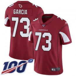 Arizona Cardinals #73 Max Garcia Red Team Color Men's Stitched NFL 100th Season Vapor Limited Jersey