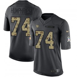 Arizona Cardinals #74 D.J. Humphries Black Men's Stitched NFL Limited 2016 Salute to Service Jersey
