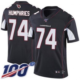 Arizona Cardinals #74 D.J. Humphries Black Alternate Men's Stitched NFL 100th Season Vapor Limited Jersey