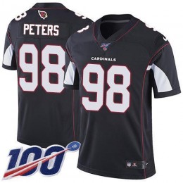 Arizona Cardinals #98 Corey Peters Black Alternate Men's Stitched NFL 100th Season Vapor Limited Jersey