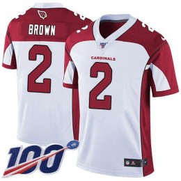 Cardinals #2 Marquise Brown White Men's Stitched NFL 100th Season Vapor Untouchable Limited Jersey