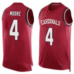 Cardinals #4 Rondale Moore Red Team Color Men's Stitched NFL Limited Tank Top Jersey