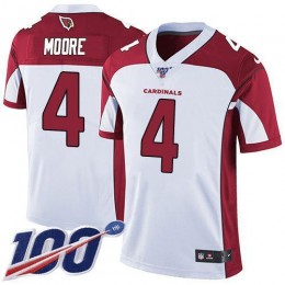 Cardinals #4 Rondale Moore White Men's Stitched NFL 100th Season Vapor Untouchable Limited Jersey