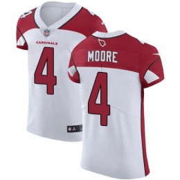 Cardinals #4 Rondale Moore White Men's Stitched NFL New Elite Jersey
