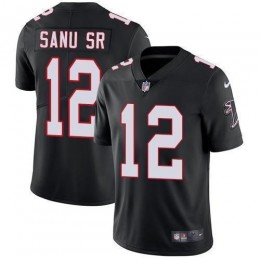 Atlanta Falcons #12 Mohamed Sanu Sr Black Alternate Men's Stitched NFL Vapor Untouchable Limited Jersey