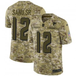 Atlanta Falcons #12 Mohamed Sanu Sr Camo Men's Stitched NFL Limited 2018 Salute To Service Jersey