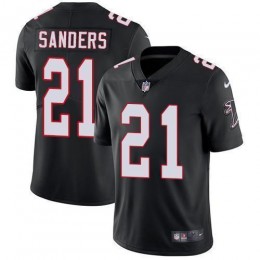 Atlanta Falcons #21 Deion Sanders Black Alternate Men's Stitched NFL Vapor Untouchable Limited Jersey