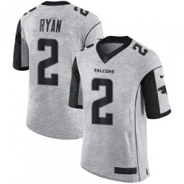 Atlanta Falcons #2 Matt Ryan Gray Men's Stitched NFL Limited Gridiron Gray II Jersey