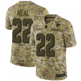 Atlanta Falcons #22 Keanu Neal Camo Men's Stitched NFL Limited 2018 Salute To Service Jersey