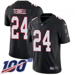 Atlanta Falcons #24 A.J. Terrell Black Alternate Men's Stitched NFL 100th Season Vapor Untouchable Limited Jersey