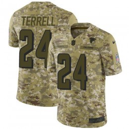 Atlanta Falcons #24 A.J. Terrell Camo Men's Stitched NFL Limited 2018 Salute To Service Jersey