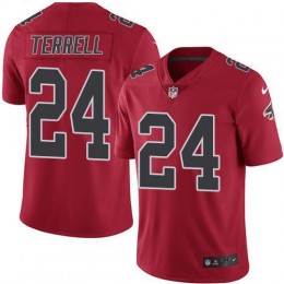 Atlanta Falcons #24 A.J. Terrell Red Men's Stitched NFL Limited Rush Jersey