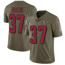 Atlanta Falcons #37 Ricardo Allen Olive Men's Stitched NFL Limited 2017 Salute To Service Jersey