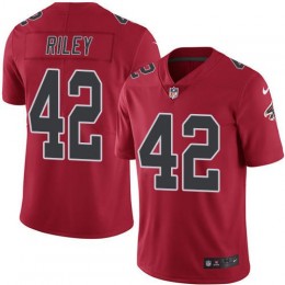 Atlanta Falcons #42 Duke Riley Red Men's Stitched NFL Limited Rush Jersey