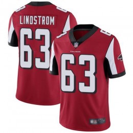 Atlanta Falcons #63 Chris Lindstrom Red Team Color Men's Stitched NFL Vapor Untouchable Limited Jersey