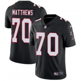 Atlanta Falcons #70 Jake Matthews Black Alternate Men's Stitched NFL Vapor Untouchable Limited Jersey