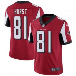Atlanta Falcons #81 Hayden Hurst Red Team Color Men's Stitched NFL Vapor Untouchable Limited Jersey