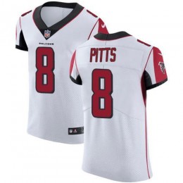 Falcons #8 Kyle Pitts White Men's Stitched NFL Vapor Untouchable Elite Jersey