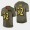Baltimore Ravens #52 Ray Lewis Men's Olive Gold 2019 Salute To Service Limited NFL 100 Jersey
