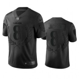 Baltimore Ravens #8 Lamar Jackson Men's Black NFL MVP Limited Edition Jersey