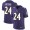 Baltimore Ravens #24 Marcus Peters Purple Team Color Men's Stitched NFL Vapor Untouchable Limited Jersey