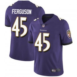 Baltimore Ravens #45 Jaylon Ferguson Purple Team Color Men's Stitched NFL Vapor Untouchable Limited Jersey
