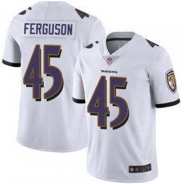 Baltimore Ravens #45 Jaylon Ferguson White Men's Stitched NFL Vapor Untouchable Limited Jersey