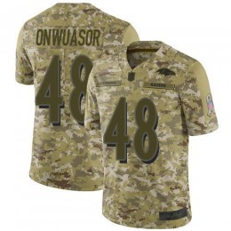 Baltimore Ravens #48 Patrick Onwuasor Camo Men's Stitched NFL Limited 2018 Salute To Service Jersey